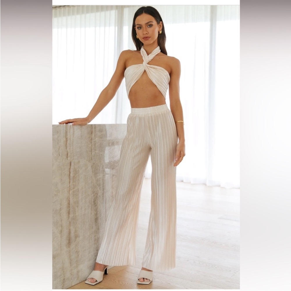 Set heart pants cream